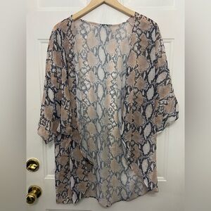 Snake Print Kimono